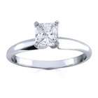 princess diamond engagement ring solitaire set sterling silver 1 2ct 