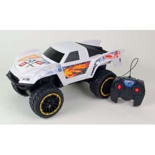 RC Cars Team Hot Wheels White RC Jump Truck, Battery Operated at  