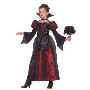   Vampire Child Costume / Black/Red   Size Medium 8 10 