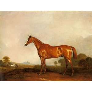   , painting name A Chestnut Hunter in a Landscape, By Ferneley John