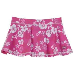 Baby Banz Swim Skirt with Bikini Pant Attached, Pink/White/Print at 