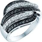   White Gold Fashion Right Hand Ring (Size 6.5   Other Sizes Available