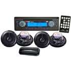 Pyle PLMRKIT106 AM/FM In Dash Marine CD Player with CD/CDR/CDR with 