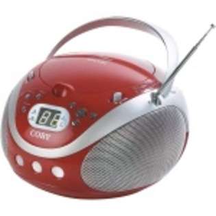 OEM New Coby Red Portable Cd Player Am Fm Tuner Digital 2 Digit Led 