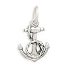 BillyTheTree Jewelry Anchor and Rope Charm 925 Sterling Silver