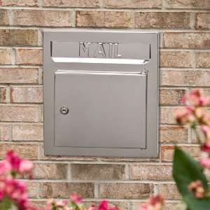  Recessed Stainless Steel Locking Mailbox