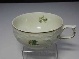 Rosenthal Selb Germany Sanssouci Green Flower Cup 2 T  
