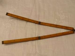 Antique Vintage STANLEY NO 68 Wooden Folding RULE Tool Ruler  
