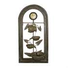 Alpine Clock Wall Fountain with Rounded Top