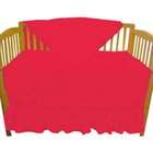 solid color port a crib bedding set in red