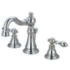 Water Creations Chrome finish New Vintage Style Wide Spread Faucet