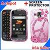  Ultra M930 Boost Mobile Pink Lotus Flower Hard Case Cover +LCD  