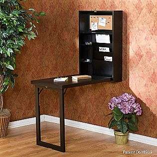Black Fold Out Convertible Desk  Southern Enterprises For the Home 