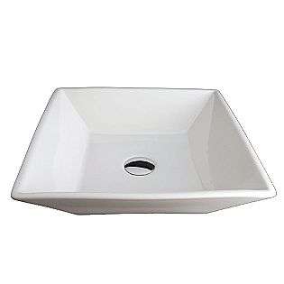 Porcelain Sink Set with Drain Assembly  Fontaine Tools Bathroom 
