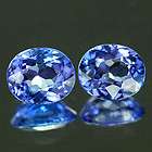 37 Ct. Pair Stunning Natural Gemstones Violetish Blue