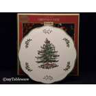   tree and toys holly sprigs off white background wide green trim
