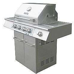 Burner Dual Energy Outdoor Gas Grill w/ LED Backlit Control Panel 