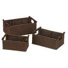Household Essentials Paper Rope Baskets (Set of 3)