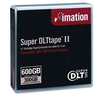 IMATION 1/2 Inch Super DLT II Cartridge 2066ft 300GB Native/600GB Comp 