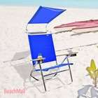 Copa Sports Deluxe 4 position Aluminum Beach Chair w/ Canopy Blue