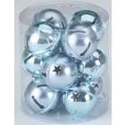   of 72 Color Works Light Blue Bell Christmas Ornaments w/ Cut Stars 2