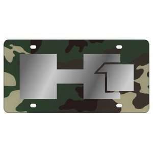 Hummer H1 Green Camo License Plate INCLUDES FREE DURABLE CLEAR PLASTIC 