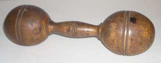 Antique / Vintage Wooden Dumbbell  