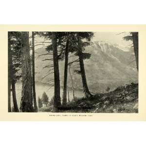  1908 Print Alturas Lake Idaho Mount Landscape Sawtooth 