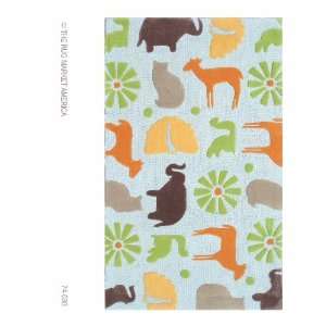  The Rug Market Kids MENAGERIE BLUE Rectangle 2.80 x 4.80 