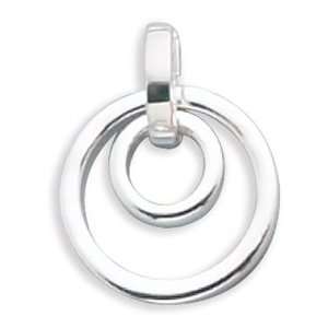   Silver Double Cut Out Circle Pendant West Coast Jewelry Jewelry
