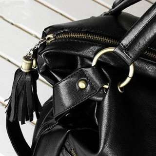   Hobo PU Tassel Leather Handbag Cross Body Shoulder Bag Large Capacity