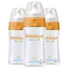 DEX MilkBank BPA Free Vented Feeding Bottles 8 oz   3 Pack