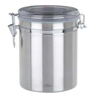 Polder Brushed Stainless Steel Bread Canister Bin Box  