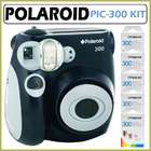 Polaroid PIC 300 Instant Camera in Black + Accessory Kit