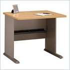 Bush Furniture Series A 36 Wood Desk in Light Oak