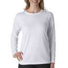 Anvil Ladies Long Sleeve Heavyweight T Shirt, White, X Large