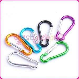 Mixed Carabiner Camp Snap Hook Keychain Hiking 6pc/Lot  