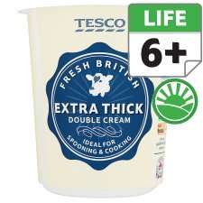 Tesco Extra Thick Fresh Double Cream 300Ml   Groceries   Tesco 