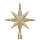 Vickerman 39 Gold Glitter 8 Pt Star Tree Top