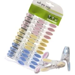 Moerman Clothes Pins Softouch XL Premium Pastel Clothespins 72 Pack 