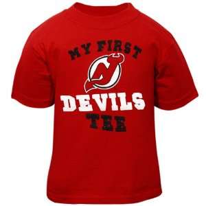  Reebok New Jersey Devils Infant My First Tee T Shirt   Red 