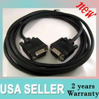 15FT SVGA super VGA M/M cable adaptor MONITOR/PROJECT  