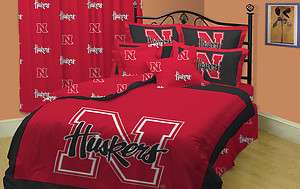 Nebraska Corn Huskers Comforter Set  Bed In A Bag 10pc  