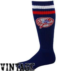  New York Yankees Navy Blue Vintage Logo Tube Socks Sports 