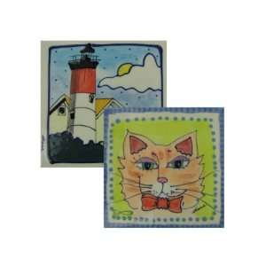 ceramic wall plaque assorted designs   Pack of 90 