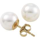 Body Candy 14K Yellow Gold 8mm Freshwater Pearl Stud Earrings