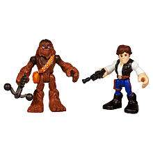 Playskool Heroes Star Wars Jedi Force 2 Pack   Han Solo and Chewbacca 