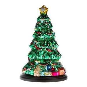   Pacconi Hand Painted Glass 16 Inch Christmas Tree 