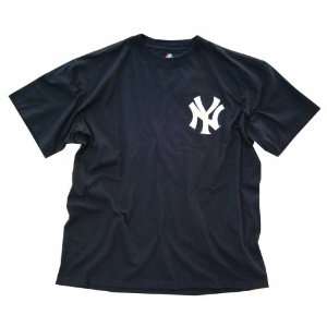 New York Yankees Navy Blue Big Sizes Wordmark T shirt  