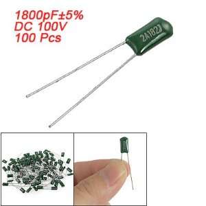   Through Hole Type DIP Polyester Film Capacitors 1800pf Electronics